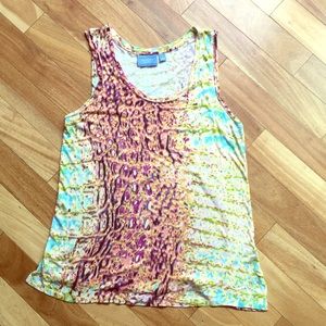 Simply Vera Wang multi-colored hippie tank.
